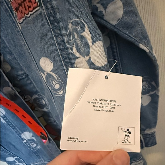 ⭐️Disney Mickey Mouse Denim Jacket and Tshirt Size 6 - Picture 6 of 7
